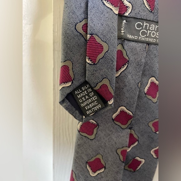 Charing Cross hand finished 100% silk tie made in USA RN 17899 - Picture 4 of 7